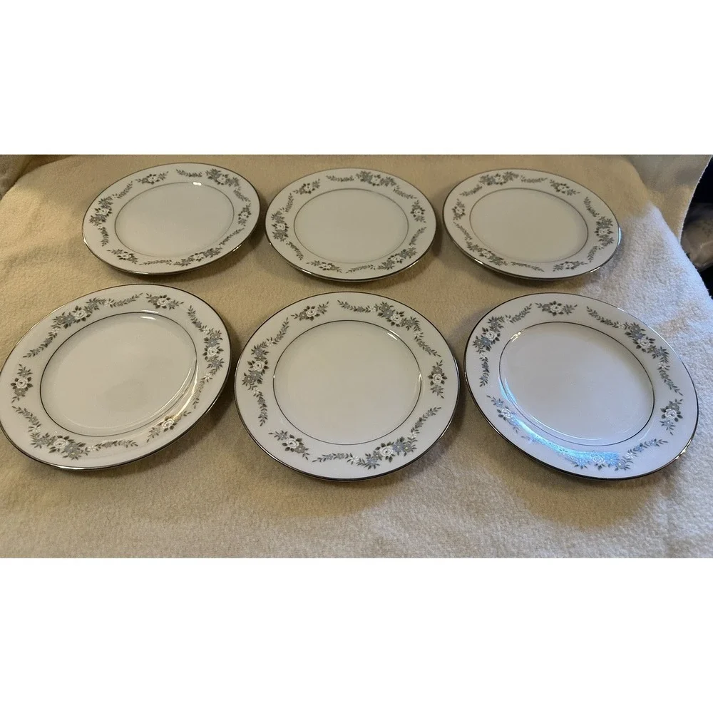 Noritake Japan Leonore Set of 6 6676 Bread and Butter Plate 5-3/8